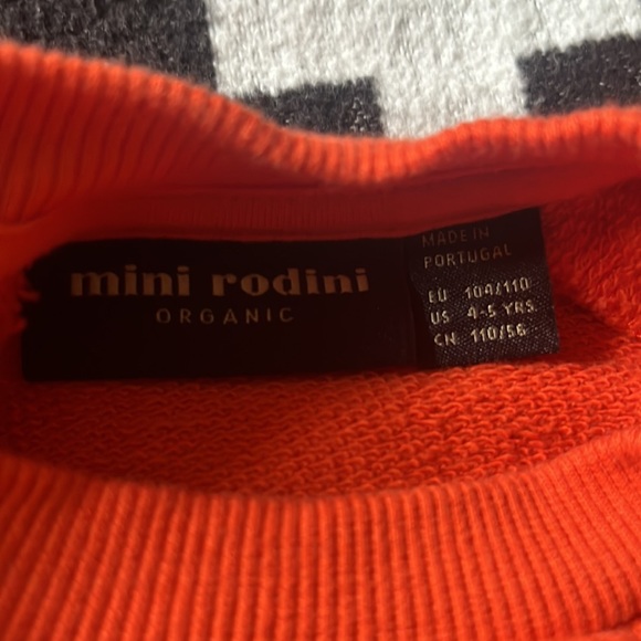 Mini Rodini Cow Sweatshirt, NWOT - Picture 3 of 3